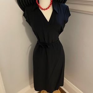 Banana Republic Black Silk Wrap Dress sz6